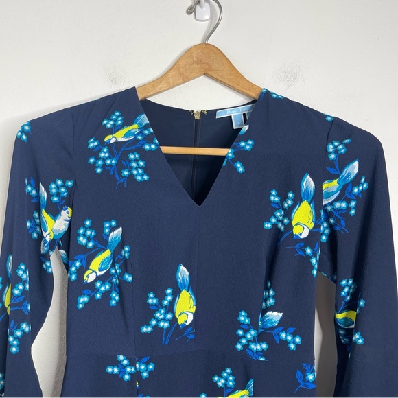 Draper James Blue Magnolia Mockingbird Bell Sleeve
Ruffle A-Line Dress Size 4 - Picture 6 of 16